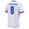 Original Fußballtrikot Frankreich Tchouameni 8 Auswärtstrikot EURO 2024 Für Herren